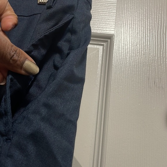 Calvin Klein pant Mens Navy slim wrinkle resistant stretch bottom New Sz 42Wx30L - Picture 9 of 10